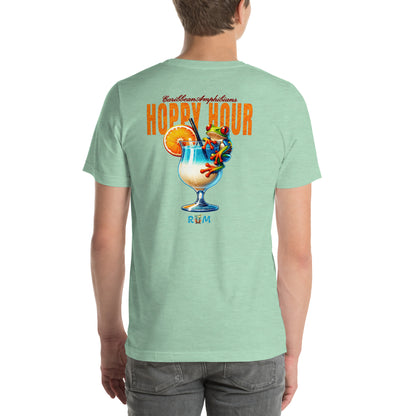 Limited to 100: Hoppy Hour Frog Piña Colada Unisex T-Shirt: Sip Back and Relax