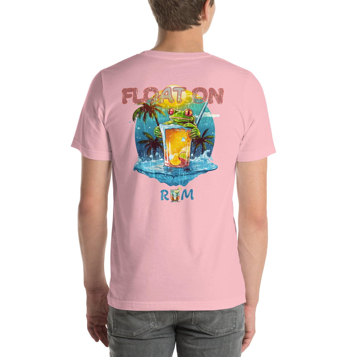 RUM: "Float On" Caribbean Amphibian T-Shirt: Sip Back and Relax